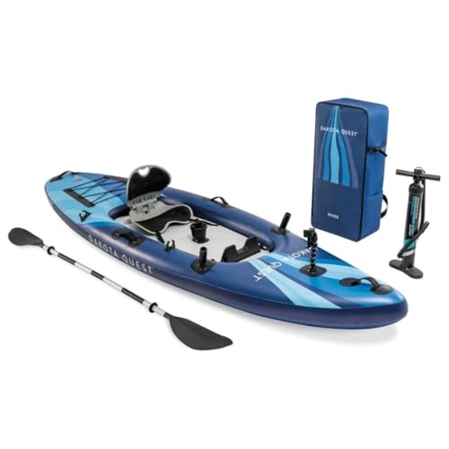 Fishing Kayak Sit In - เรือคายัคแบบเป่าลม Dakota Quest 68245EP สำหรับกิจกรรมกลางแจ้งและตกปลา ทำจากวัสดุ
