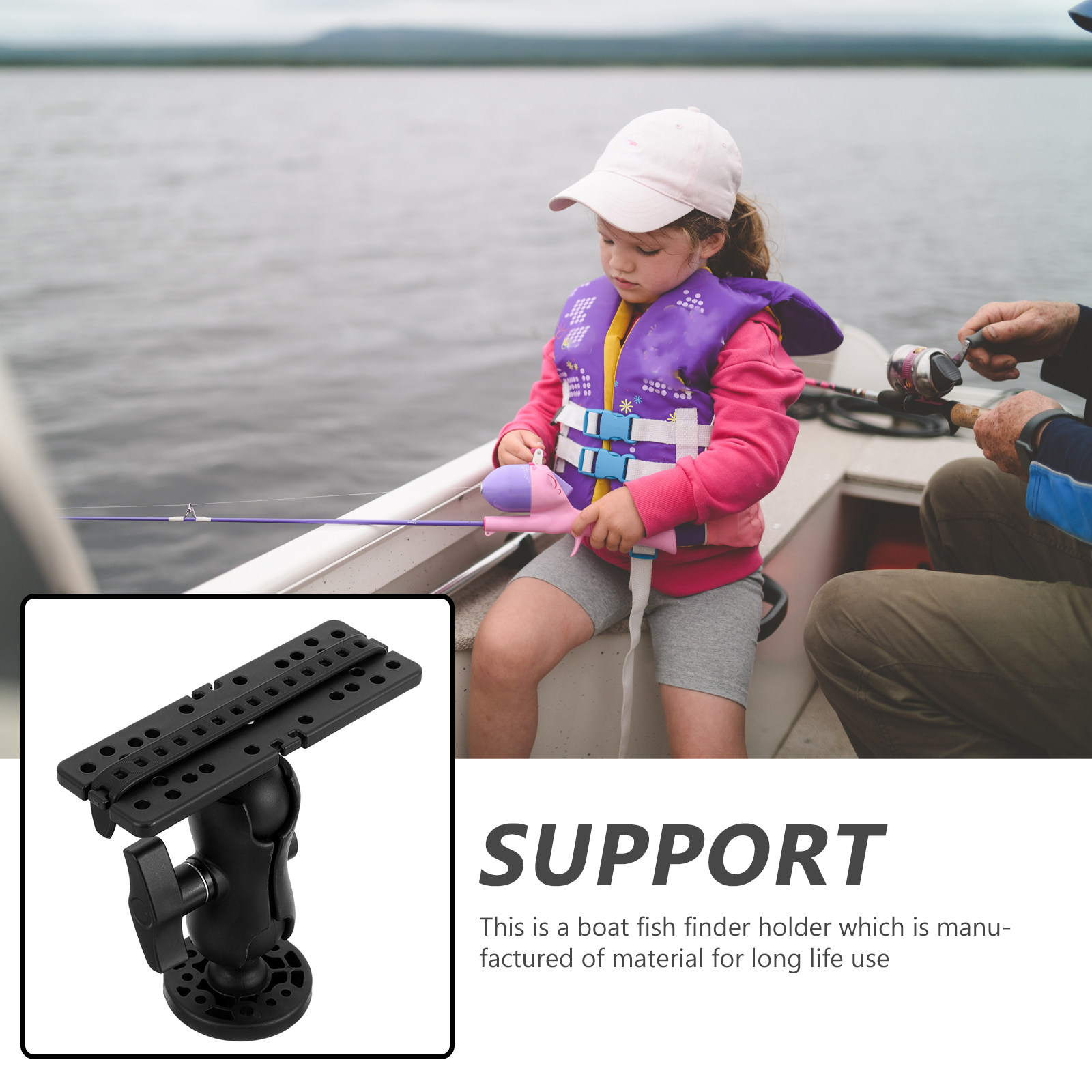 ขายึดเครื่องหาปลาคุณภาพสูงสำหร - Fishing Kayak Fish Finder Mount บทวิจารณ์และราคา