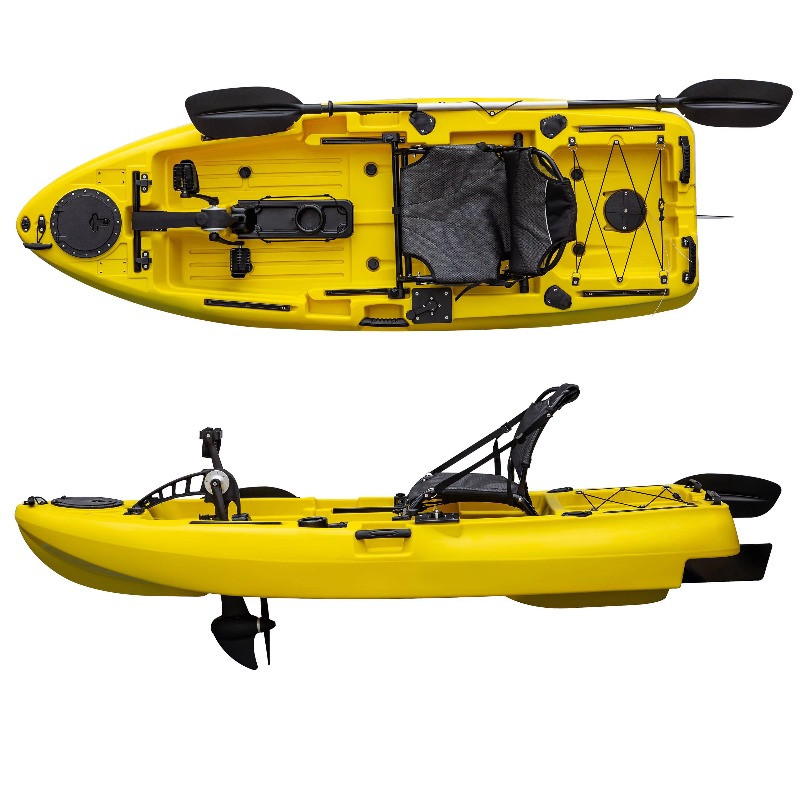 เรือคายัคแบบมีมอเตอร์ขับเคลื่อ - Fishing Kayak Pedal Drive บทวิจารณ์และราคา