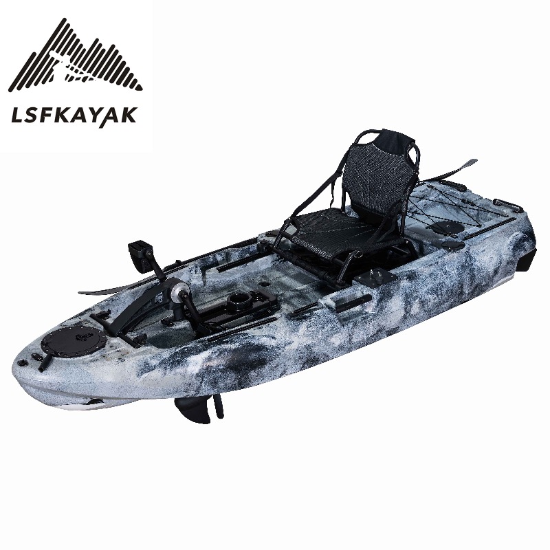 เรือคายัคแบบมีมอเตอร์ขับเคลื่อ - Fishing Kayak Pedal Drive บทวิจารณ์และราคา